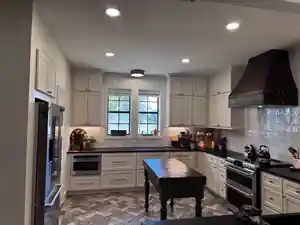Finished custom kitchen by SM WOODWORKS LLC